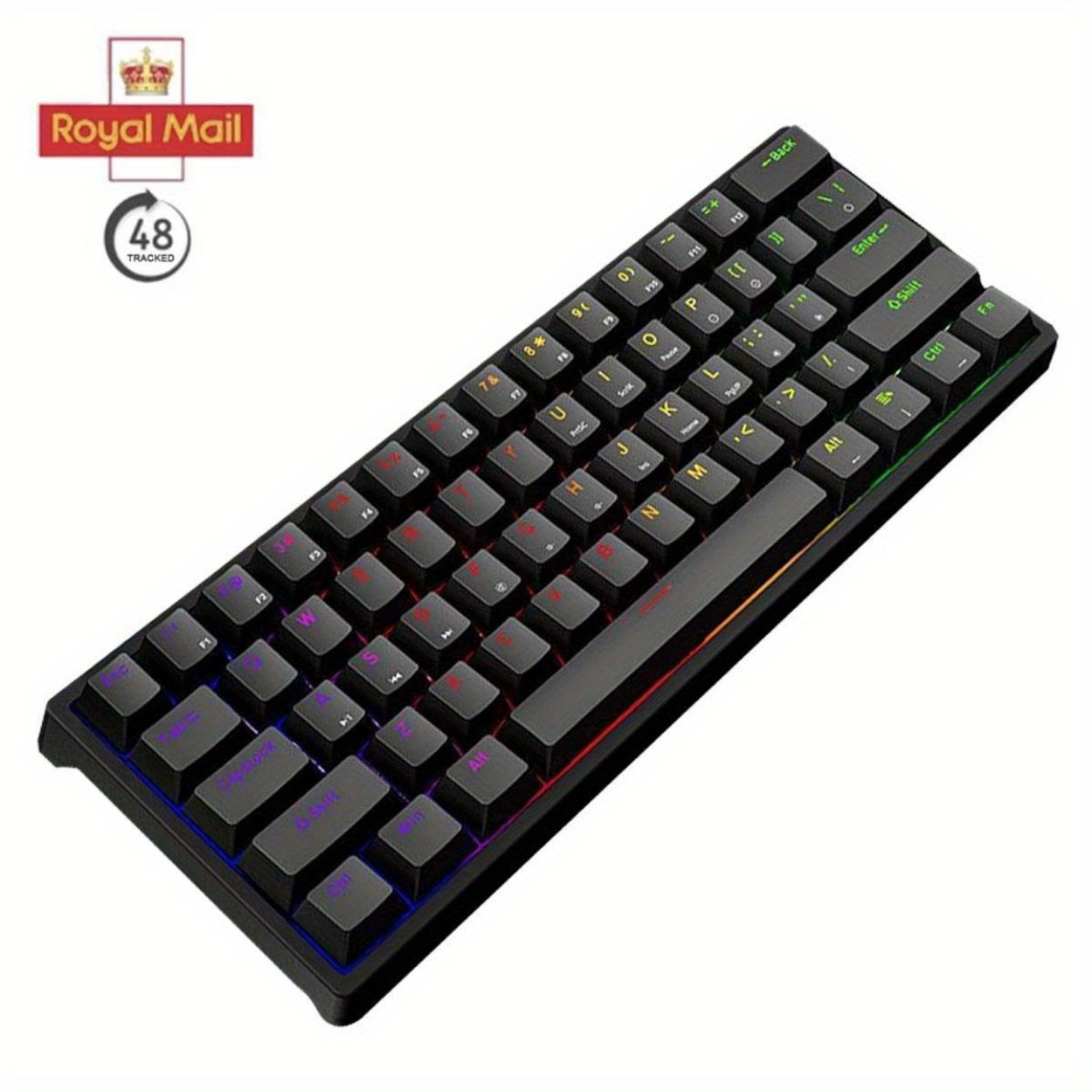 

Mechanical Keyboard, Gaming Keyboard Electronic Sports Wired Mechanical Keyboard Type-c Hot Swap Rgb Luminous Green Axis
