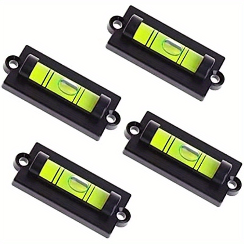TEMU 4pcs Bubble Spirit Level Rv Standard Levels With Mounting Holes Rv Levels Leveling Tool For Rv , Travel Trailer, Camping, Truck, Motorhome
