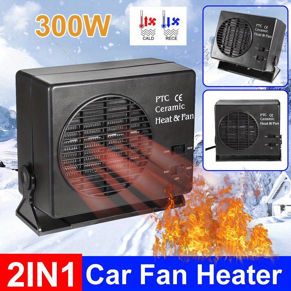 

Car Truck Fan Heater Portable Window Defroster 12v 300w For Vehicles