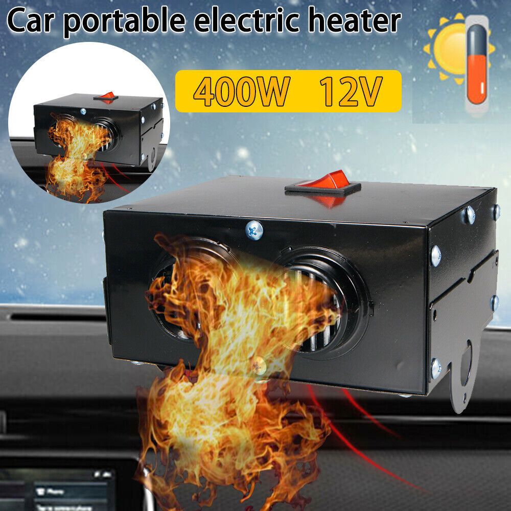 

400 Watt 12 Volt Car Truck Car Portable Electric Heater Heating Cooling Fan Defroster