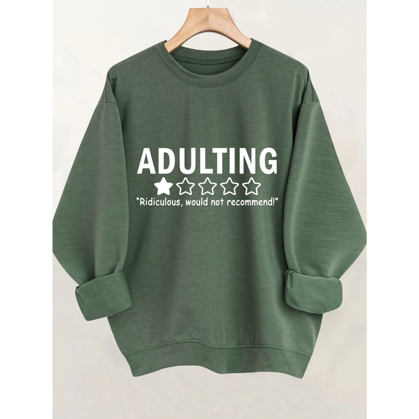 

Print Pullover Sweatshirt, Casual Long Sleeve Crew Neck Sweatshirt For Fall & Winter, Women's Clothing