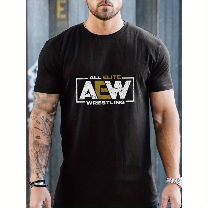 

All Elite Aew Spring And Summer Men's Short-sleeved T-shirts Printed Tops Summer T-shirts