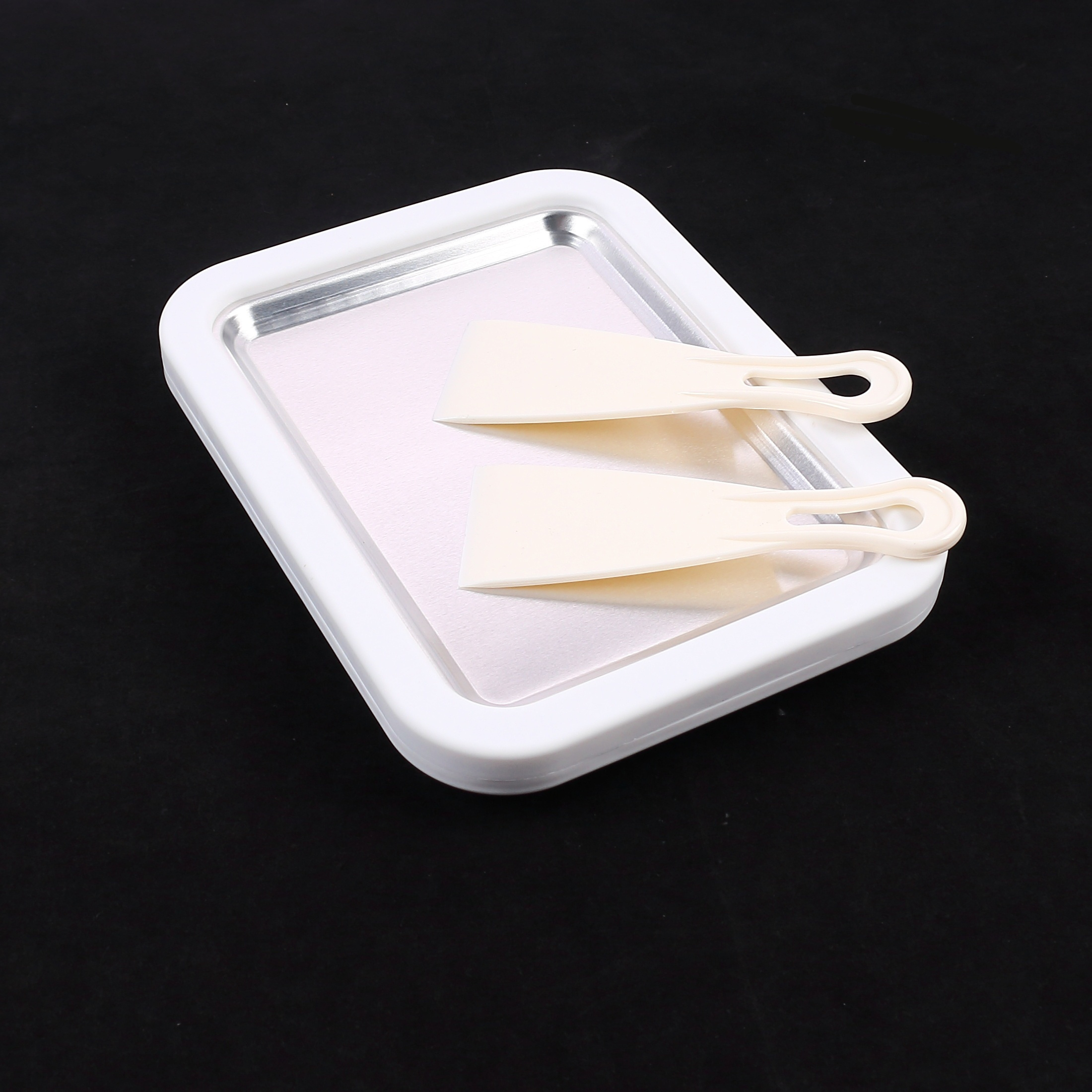 stainless steel ice cream maker diy homemade yogurt ice machine with anti freeze hand ring food grade material no battery required includes spatulas for mixing serving details 6