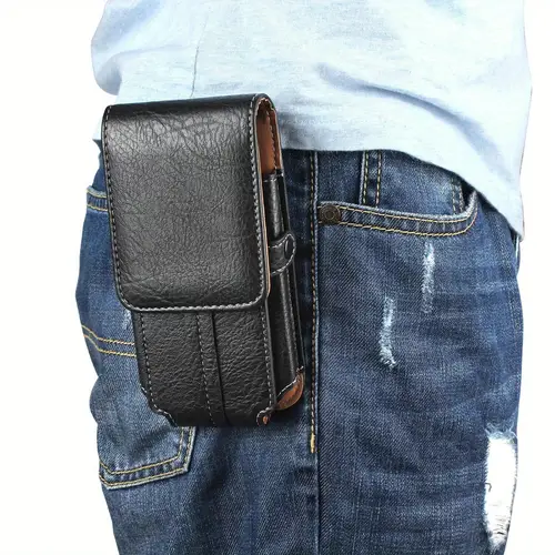 universal cell phone pouch waist belt bag army with belt loop metal clip holster