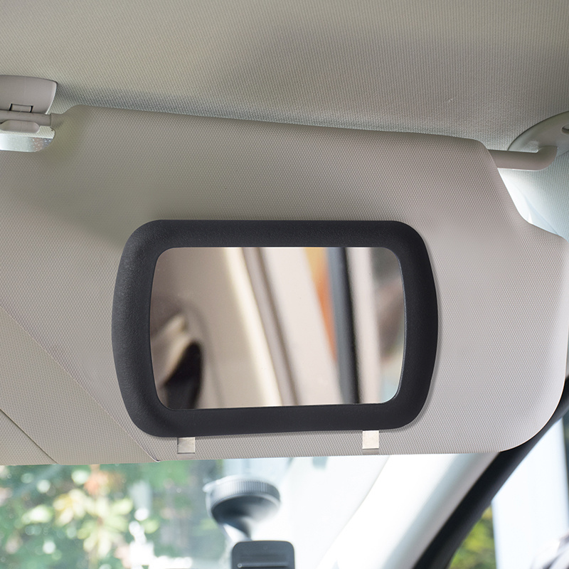 TEMU Espejo de Maquillaje para Visera de Coche, Espejo Adhesivo para Maquillaje, Espejo de para Mujeres, Espejo de Maquillaje de Visión sin Puntos
