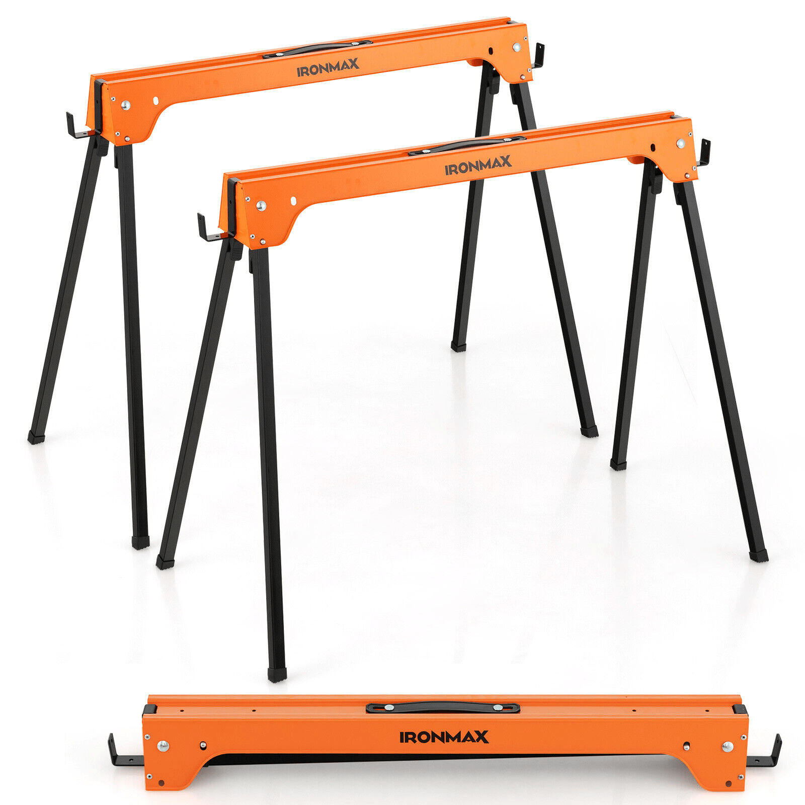 

Lifezeal Saw Horses 2 Pack Folding Sawhorse Portable Heavy Duty 1366 Lbs Weight Capacity