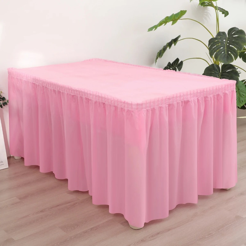 TEMU 2pcs Disposable Tablecloths - For Birthday & Parties, Dessert Tables - Hygienic Pe Material In , ,