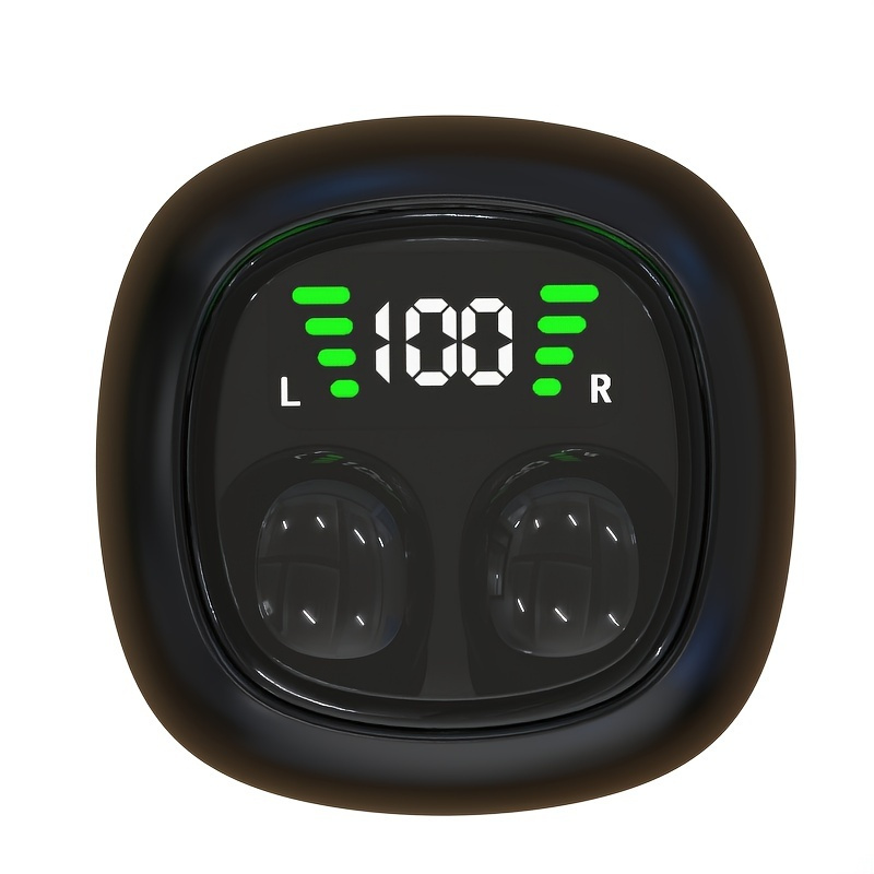 TEMU Ultra-small Wireless Earbuds In-ear Touch Control Mini Wireless Headset With Hifi Stereo Audio, Led Charging Case, Fitness Running Headphones
