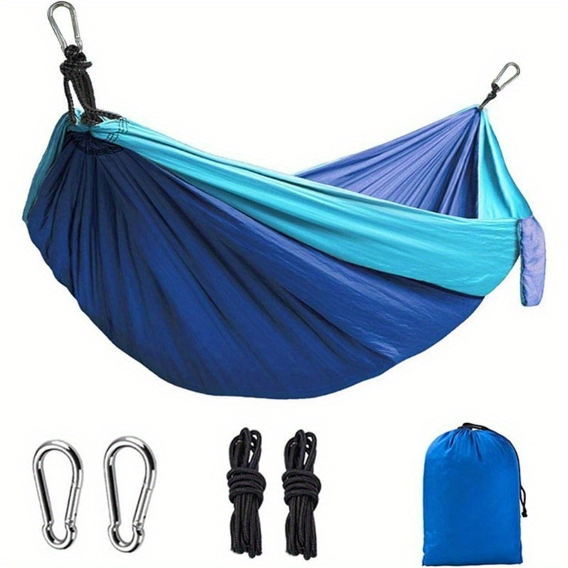 

Ultra-portable & Durable Adventure Hammock With Tree Straps - Versatile Single/double For Outdoor, Beach, Hiking & Travel