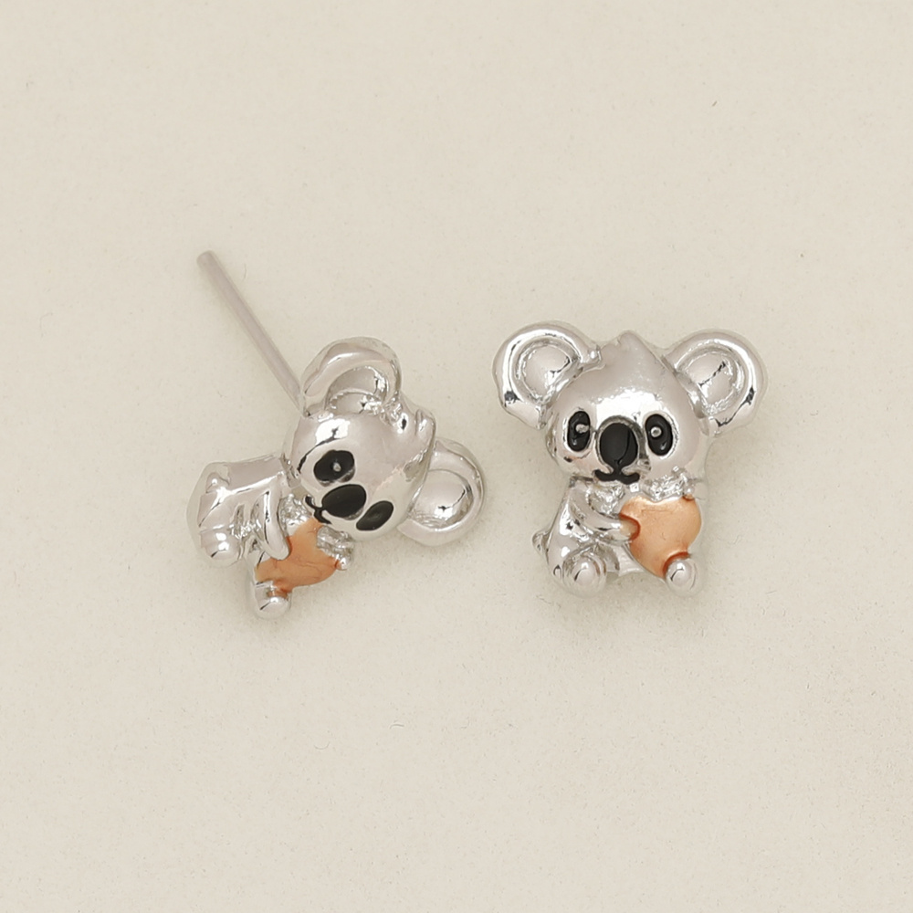 TEMU Cute Heart Stud Earrings Gift For Birthday And Christmas