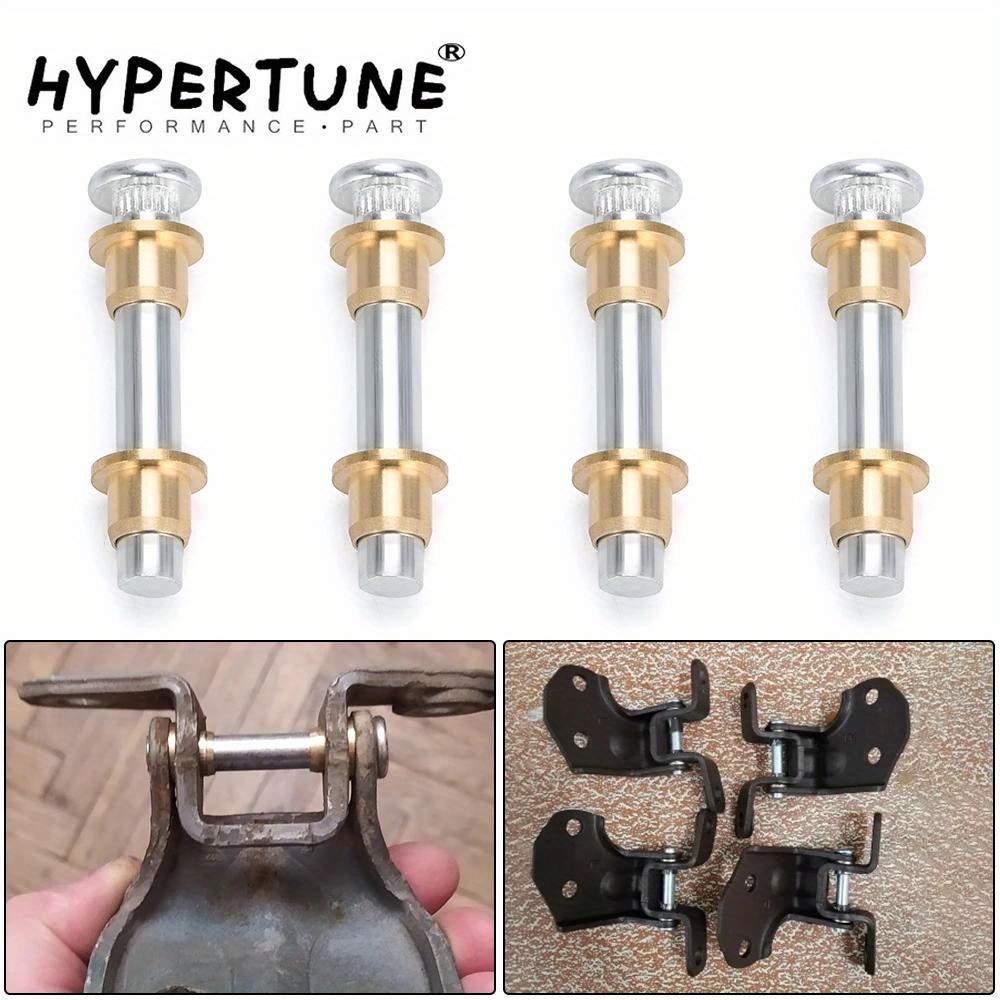TEMU 4pcs/set Door Hinge Repair Kit Door Hinge Pin Bushing Kit For Navara 97-05 D22 Truck Pickup High Strength Corrosion-resistant