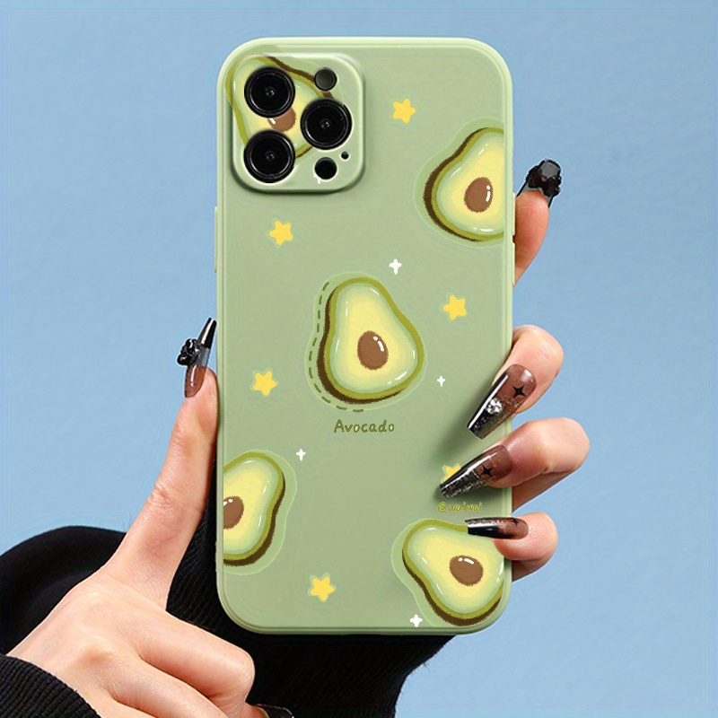 avocado pattern silicone phone case se x xs xr 11 Temu