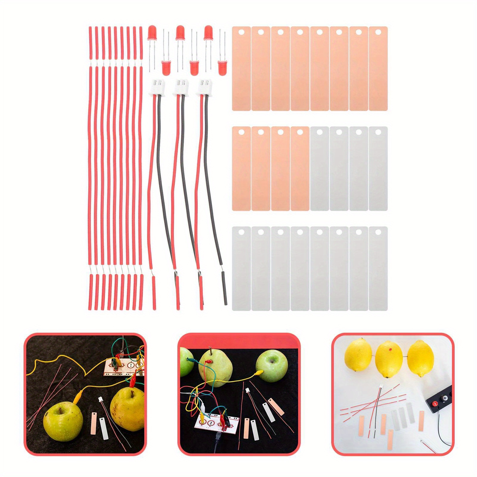 

Fruit-powered Device Diy Set - Educational Activity For Young , & Problem- Skills, Zinc & Copper