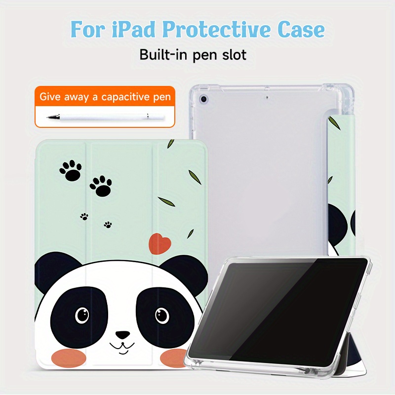 

Art Case Set With Built-in Pen Slot - Suitable For 9.7/10.2/10.5/10.9/pro 11/10th Gen - Protective Cover With Cute Design