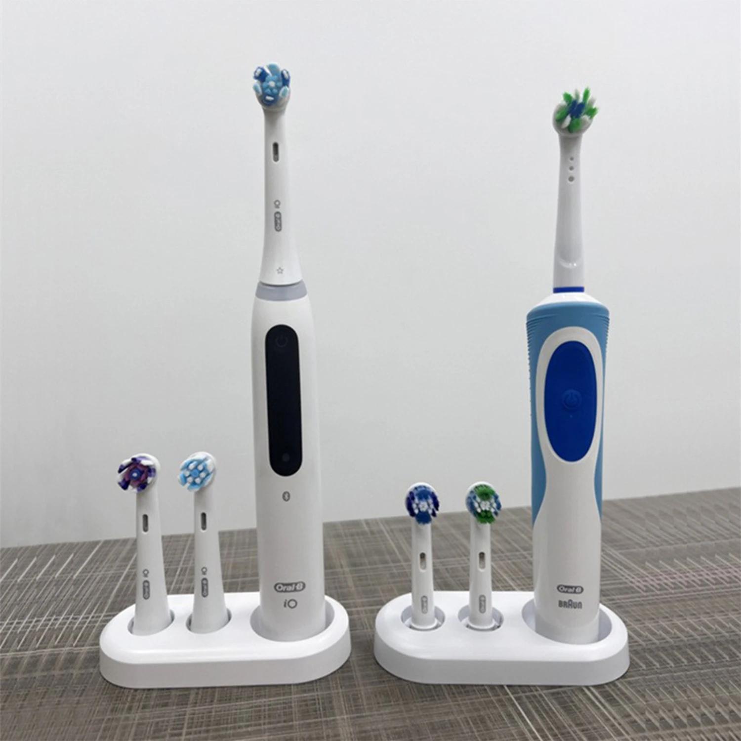 

Space-saving Electric Toothbrush Holder - Plastic, Freestanding Design For Bathroom Organization