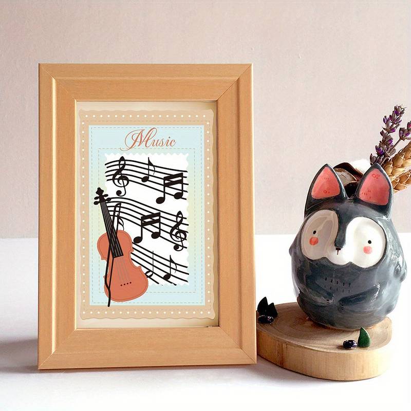 Musical Note Instrument Metal Cutting Dies – For Scrapbooking, Embossing, Cards, Stencils – Carbon Steel