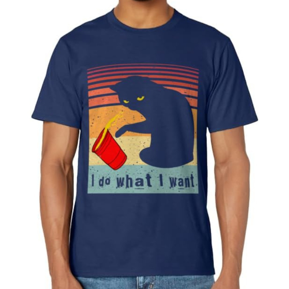 

Men's Premium Cotton T-shirt - Luxuriously Thick, Humorous Design - Boutique Summer Short Sleeve Top