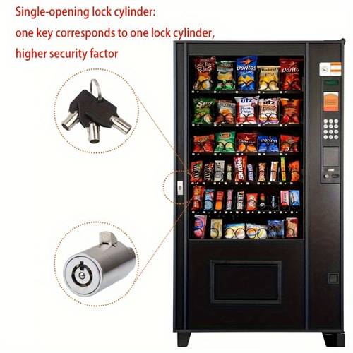 1set 4pcs universal vending machine security lock set all purpose system for soda snack durable tubular design with