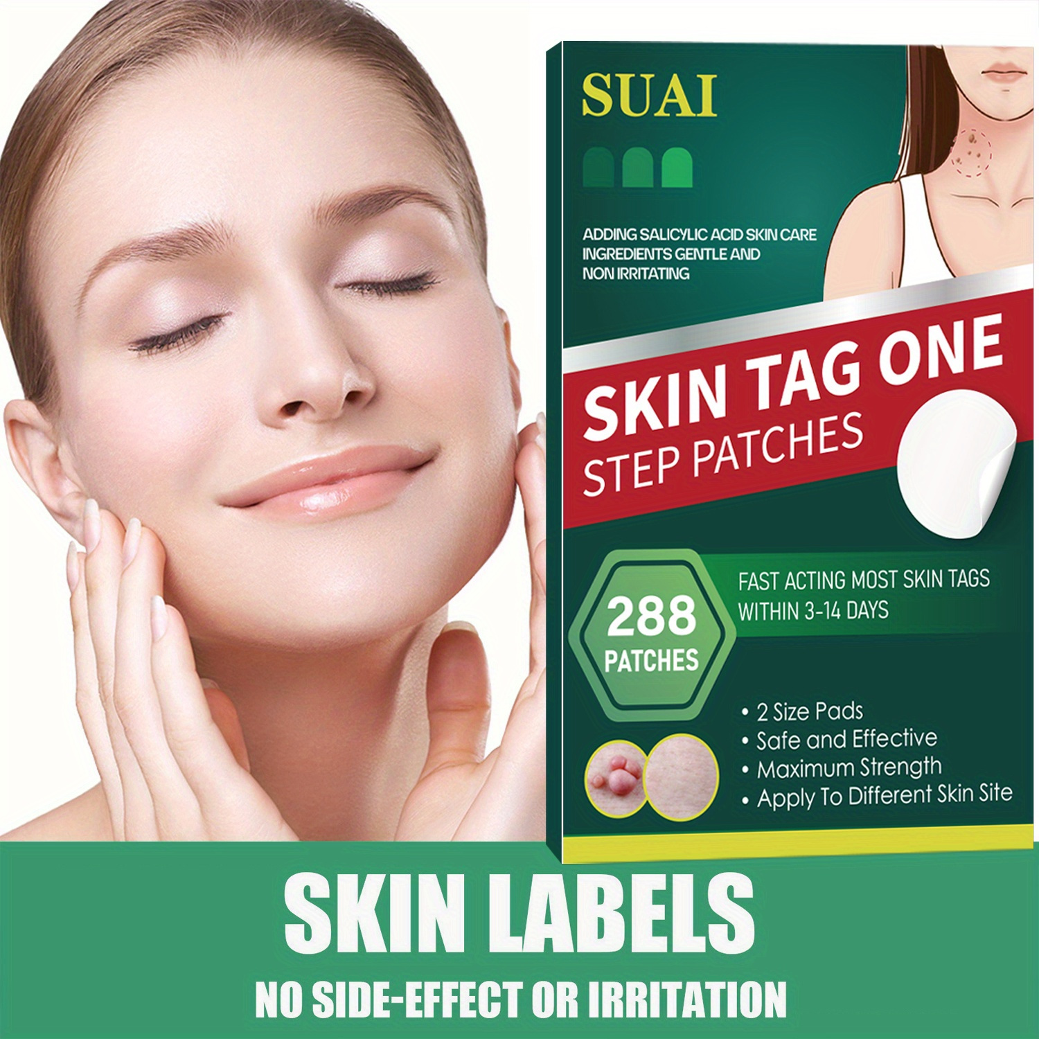 Salicylic Acid Skin Care Kit 288 Skin Tag Removal Patches - Temu