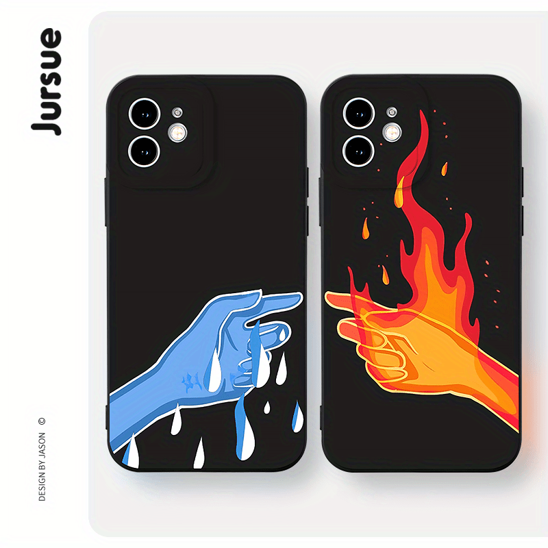 

Punk Style Anime Cute Fashion Aesthetic Couple Shockproof Protective Soft Phone Case For Iphone 15 14 13 12 11 Pro Max Se 2020 X Xr Xs 8 7 Plus H4020bq