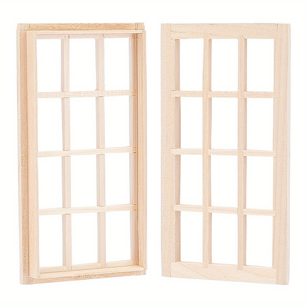 

2sets Diy Rectangle Wooden Furniture For Decorations Photographic Accessories 13.25x7.1x1.25cm