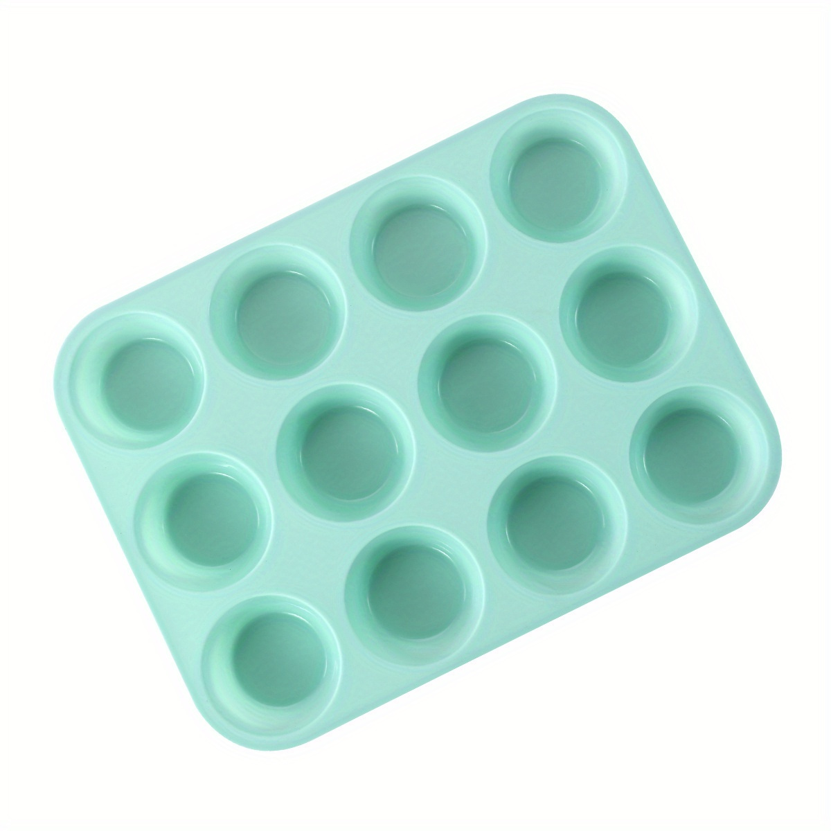 TEMU 11.4in 1pc Silicone 12 Muffin Cake Mold, Cup Cake Mold Muffin Cake Oven Pan