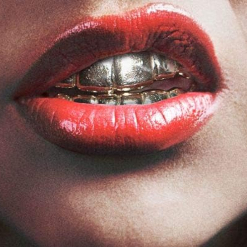 Hip Hop Gold Teeth Upper And Bottom Grills Dental Mouth Punk Teeth Caps Cosplay
