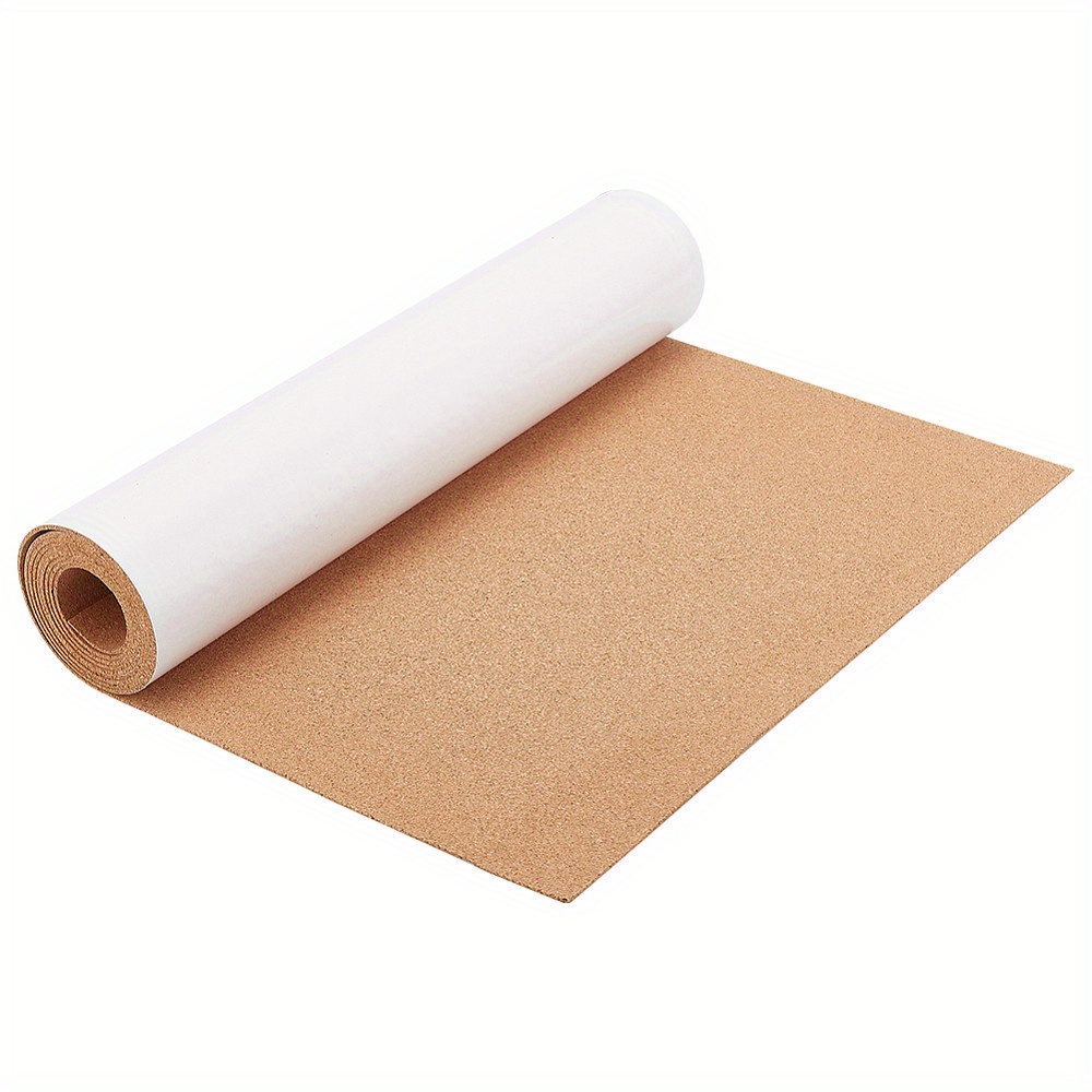 

Self-adhesive Cork Roll - 1 Sheet For Diy Crafts, Art Projects, Pin Board & Protective Pads, Non-electric, Wood Material, Natural Camel Hue, 2000x400x2mm