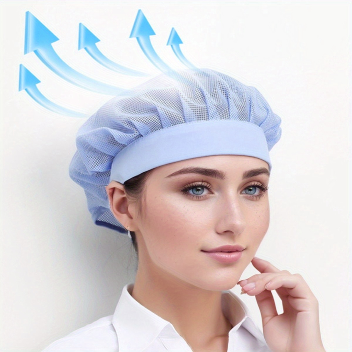 2 Cappelli Da Cuoco Unisex Regolabili In Cotone Twill, Forma A Fungo, 56-58 Cm, Per Cucina E Feste - 2