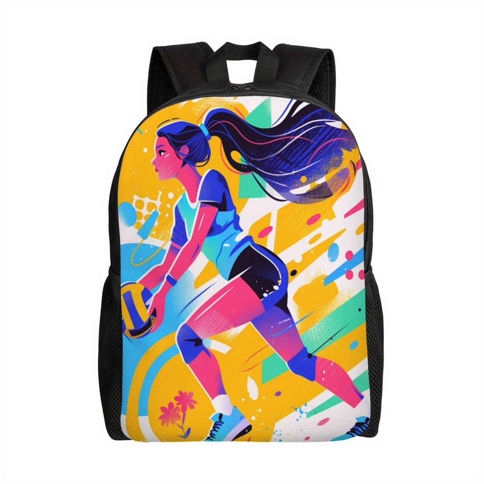 

Sports Backpack With - Lightweight, Adjustable Straps For , Ideal For Beach, Travel, College & Daily