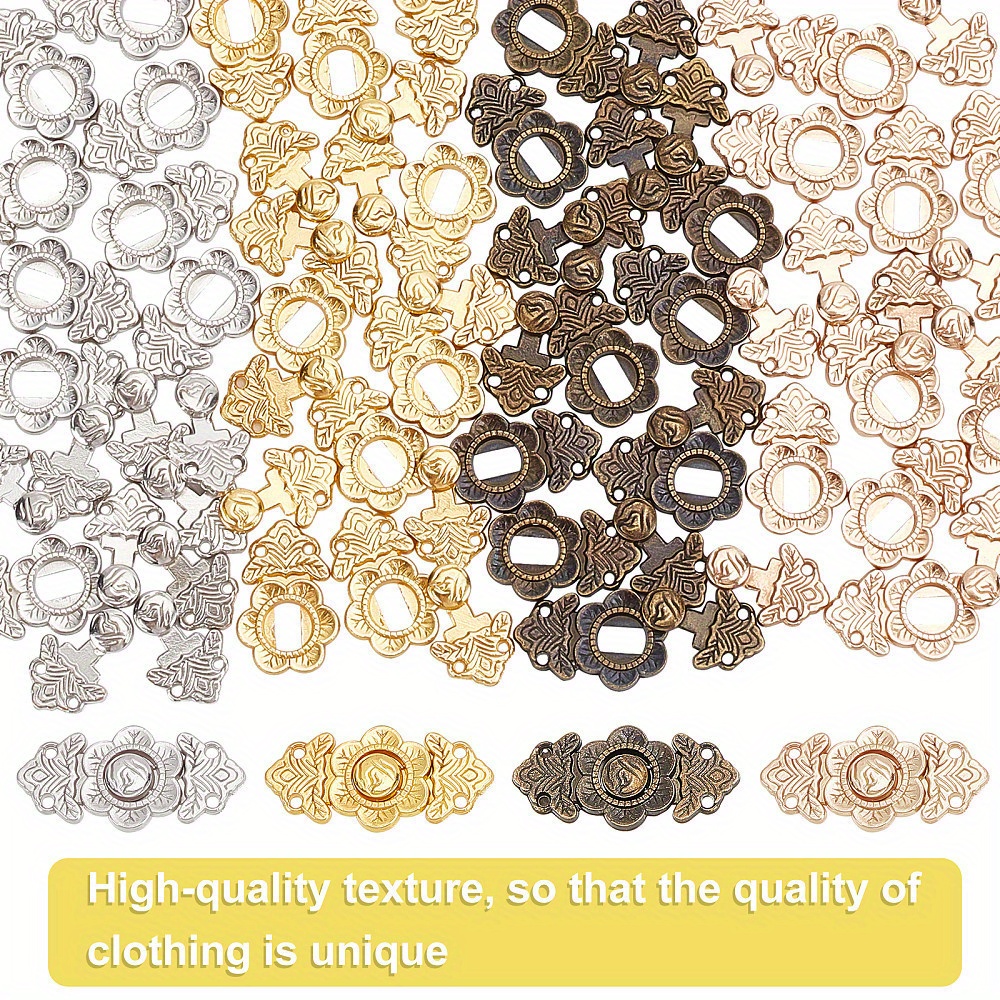 40-Pack Metal Snap Buttons for Doll Clothes