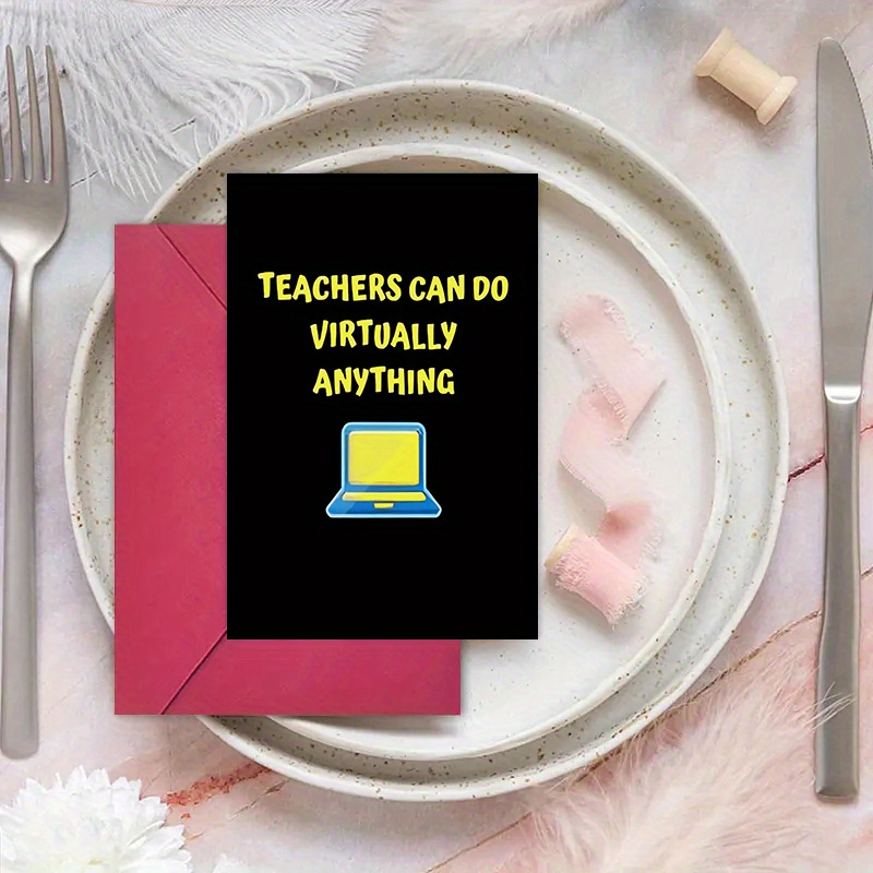 Teacher Appreciation Greeting Card Thank Note Envelope - Temu United