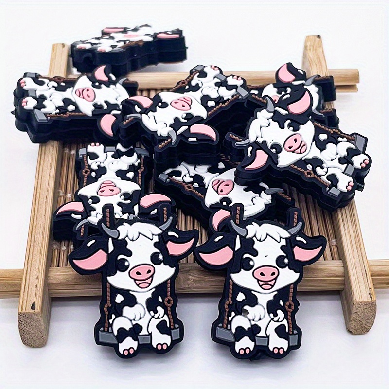 

5pcs Cow Set For - & Spacer For Necklaces, Bracelets, Lanyards & Crafts