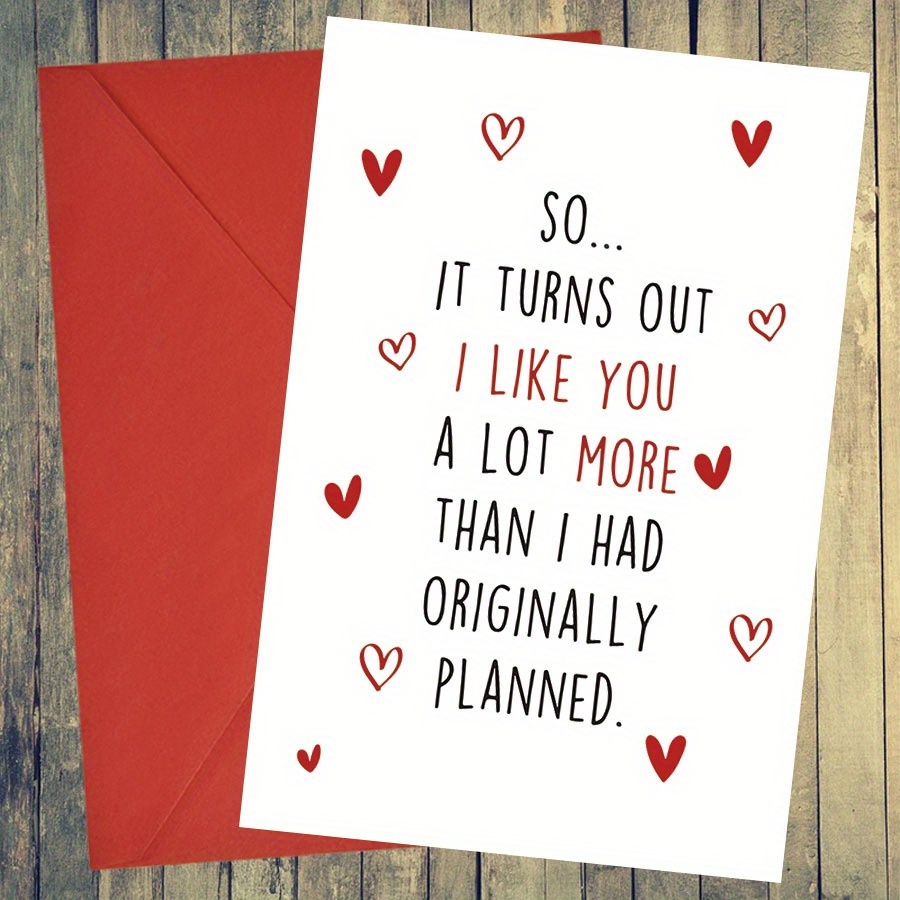 

'i I ' Greeting Card - Birthdays, Anniversaries, Valentine's Day & - Thoughtful For Him Or Her, Sweet , Engagement, Gifts