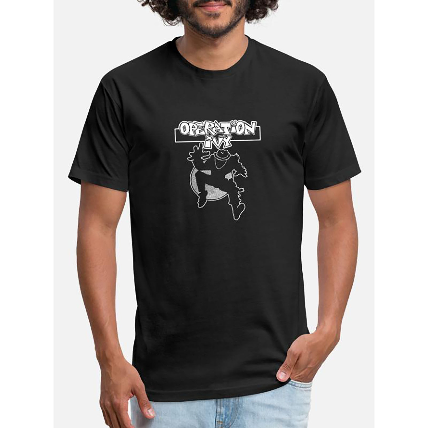 

Operation Ivy Ska Man Guy Official Merchandise-4045 Funny Men's Short Sleeve Graphic T-shirt Collection Black