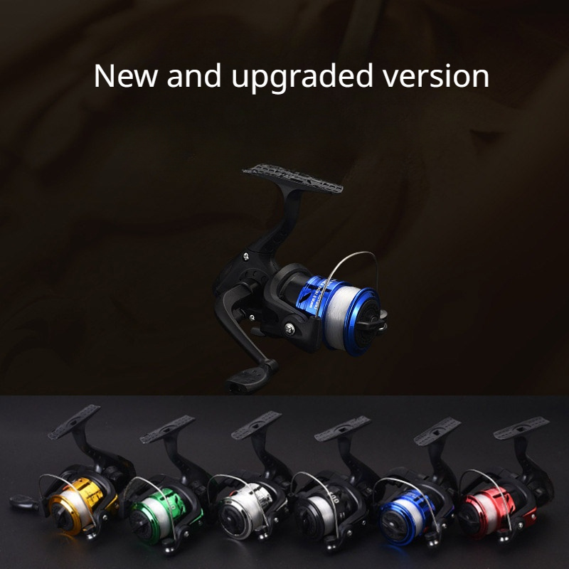 

200g Spinning Fishing Reel With 100m Line - 5:2:1 Gear Ratio, 45° Line Cup For Smooth And Longer Casts - Stainless Steel Body And Handle