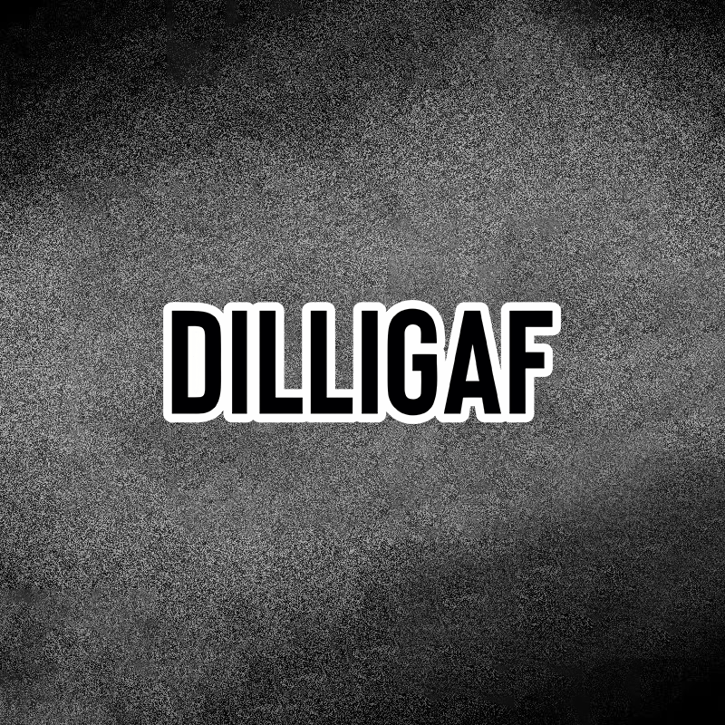 

Dilligaf Decal - Funny & Waterproof Vinyl Sticker For Cars, Motorcycles, Laptops & Walls