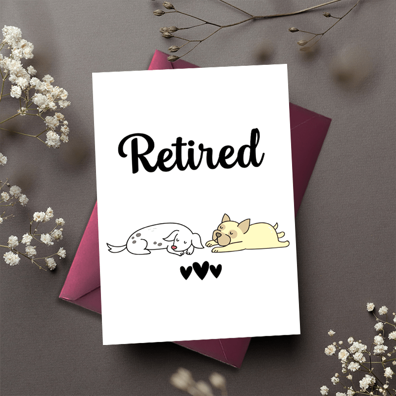 Retirement Card Picture A Cartoon Style Illustration - Temu