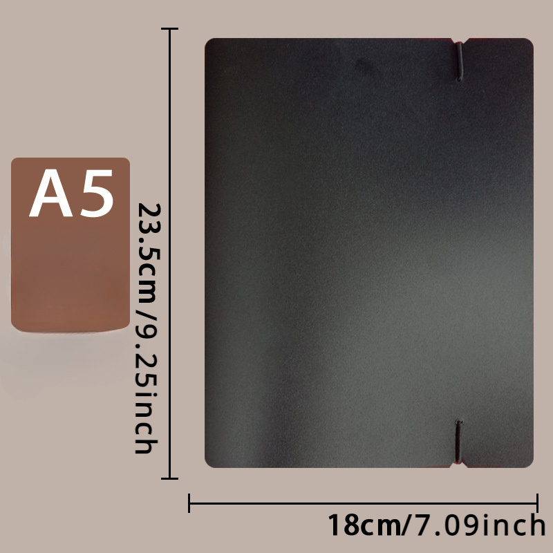 TEMU 1pc Capa de Pasta com Alça PP A5/A6/Pasta A5 de 6 Furos, Capa de Pasta com Alça PP