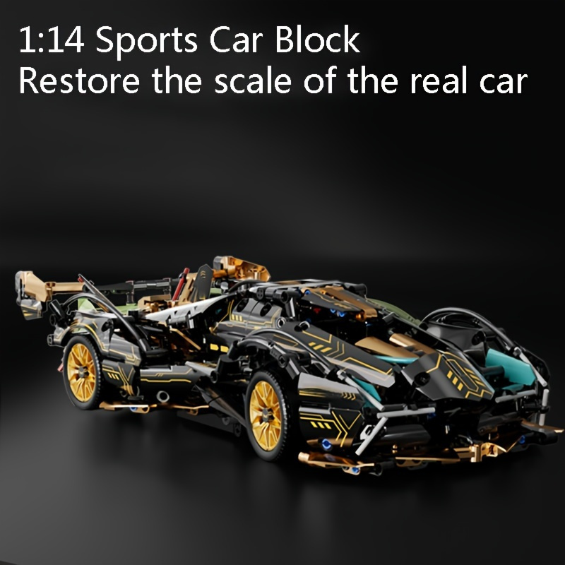 

Probrixx 1330pcs 1:14 Scale Car Set, Moc Car Model Toys For Birthday Gift Christmas Gifts