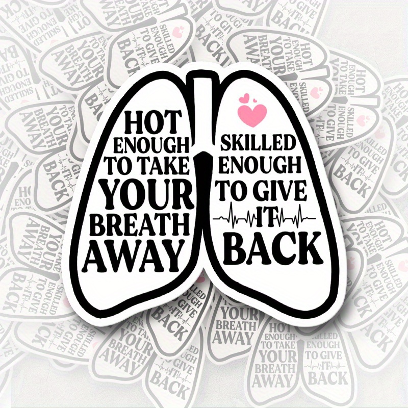 

Breath-taking Vinyl Sticker For Respiratory Therapists & Pulmonologists - Perfect Gift For Helmet Or Bumper Decoration, Single Use