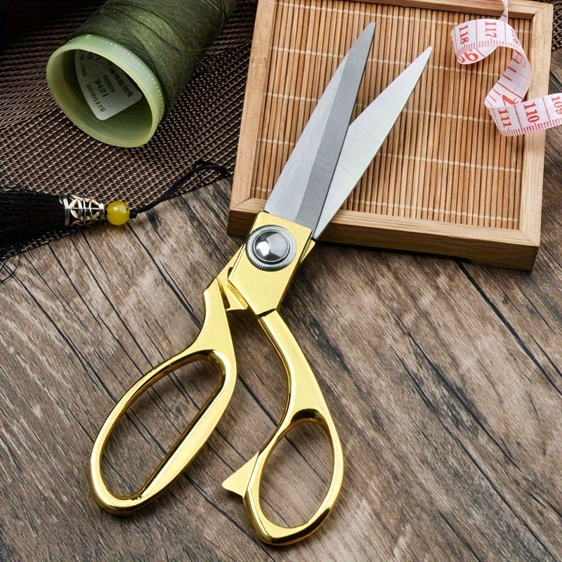 

8-inch Professional Scissors - Stainless Steel, Cloth Cutting With Zinc Alloy Handle