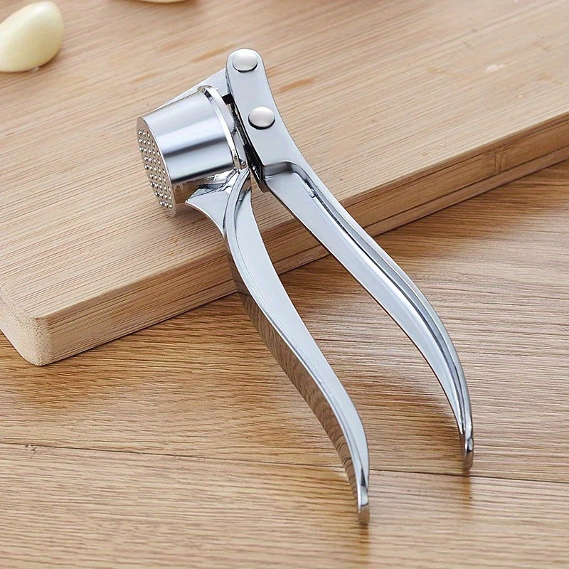 1pc stainless steel garlic press manual ginger crusher metal kitchen gadget easy clean no electricity needed details 11