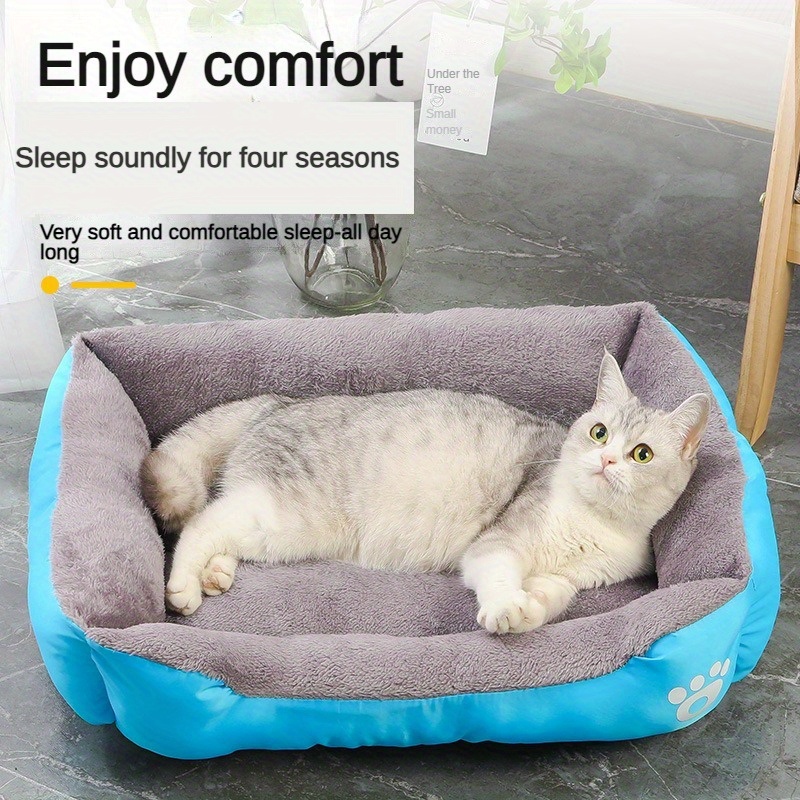 

Cozy Candy-colored Pet Bed For Small To Medium Dogs & Cats - Soft Cotton, Ideal For Golden Retrievers Small Dog Bed Pet Beds