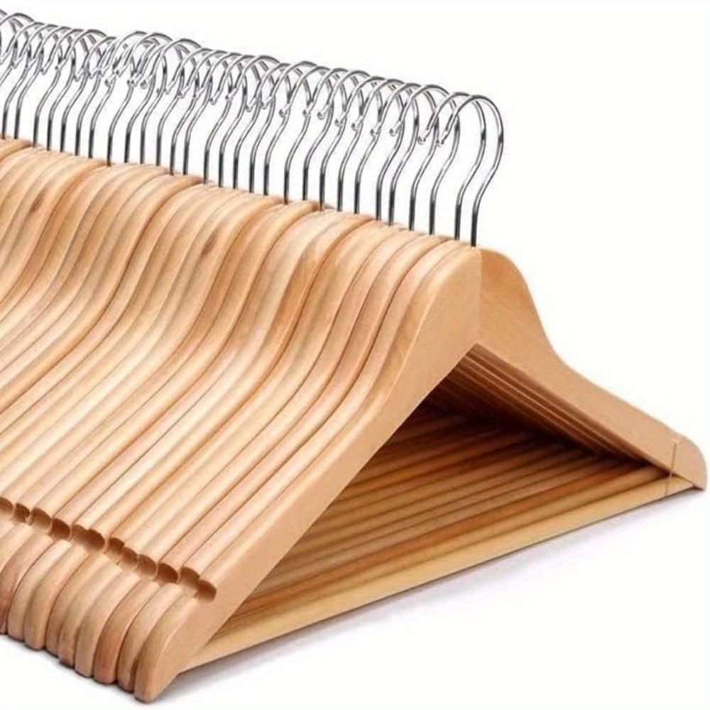 

6pcs Wooden Hangers 360° & - For , Jackets, , Pants | -saving Closet Organizer