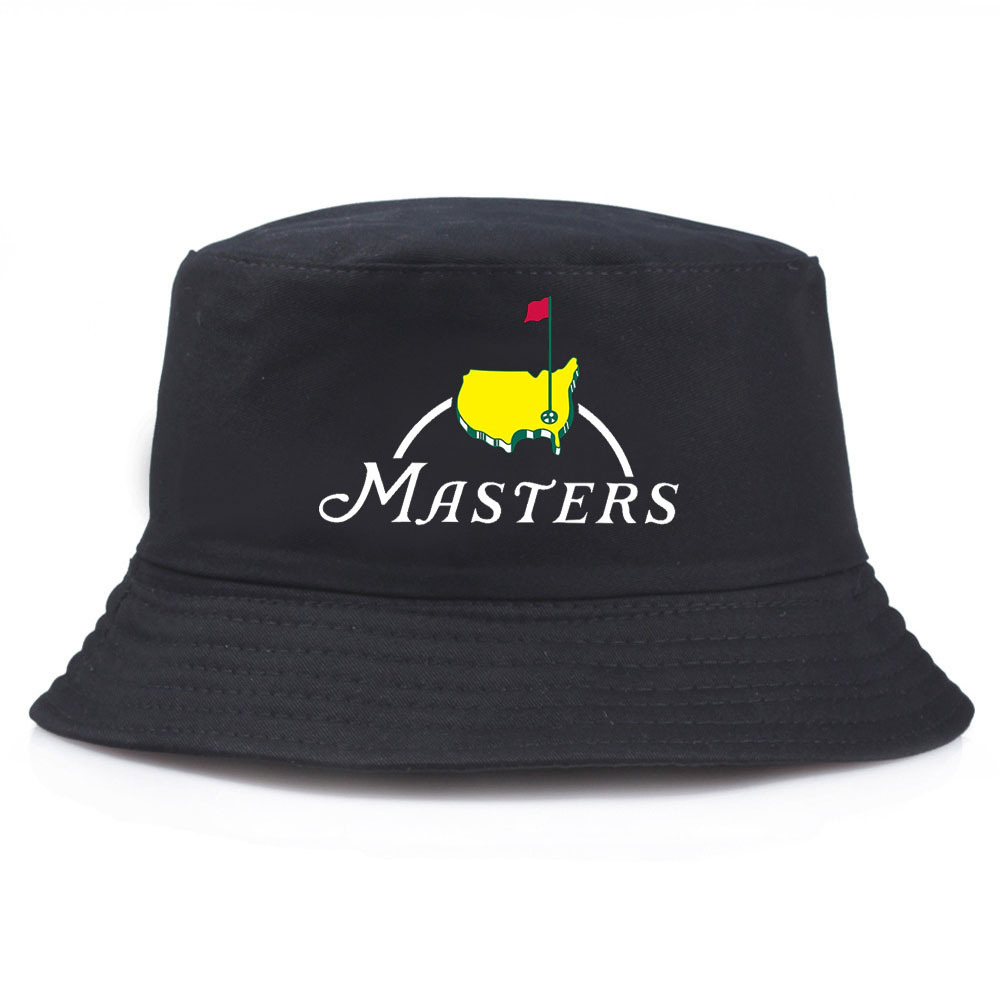 

Reversible Masters Print Bucket Hat - Unisex, Sun-protective Cotton Blend Fisherman Cap For Golf & Outdoor Activities