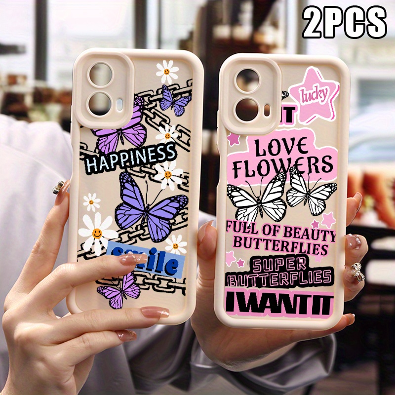 TEMU Phone Case - Set Of 2 Cases Designed For Motorola Featuring A Pattern, Compatible With For Moto G53, G10, G20, G30, G14, G22, G34, E13, And G04