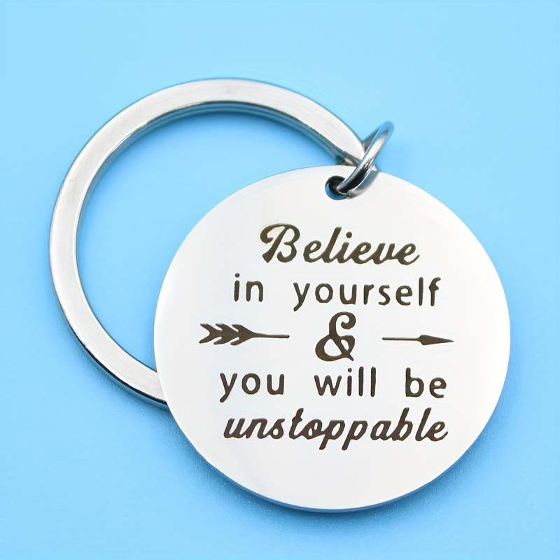 

1pc, Stainless Chain For Men, You Will Keychain, Inspirational Gift For Men