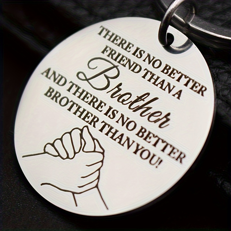 Stainless Steel Keychain - Perfect Gift For Brothers, Party Favor & Activity Supply