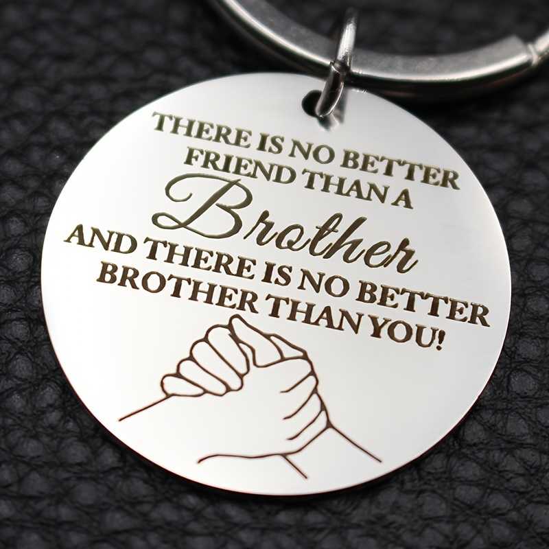 

Stainless Steel Keychain - Perfect Gift For Brothers, Party Favor & Activity Supply